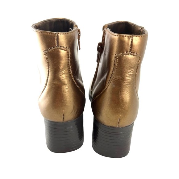 AJ Valenci Bronze Ankle boots, Women’s Size 7 Medium - Picture 3 of 9